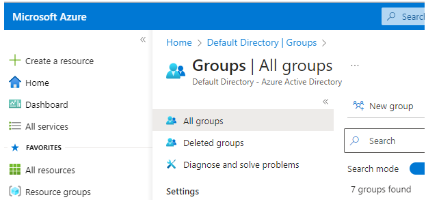 Azure Active Directory Groups