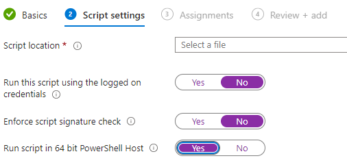 Script Settings